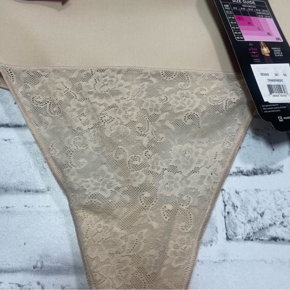 Maidenform Self Expressions Cool Comfort Firm Lace Thong  NWT Sizes XL or 2X - Picture 9 of 9
